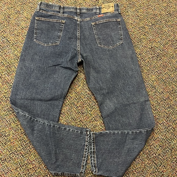 Mens navy blue jeans, worn once - Picture 2 of 2